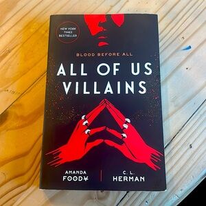 All of Us Villains by Amanda Foody and C.L. Herman - Black and Red Cover